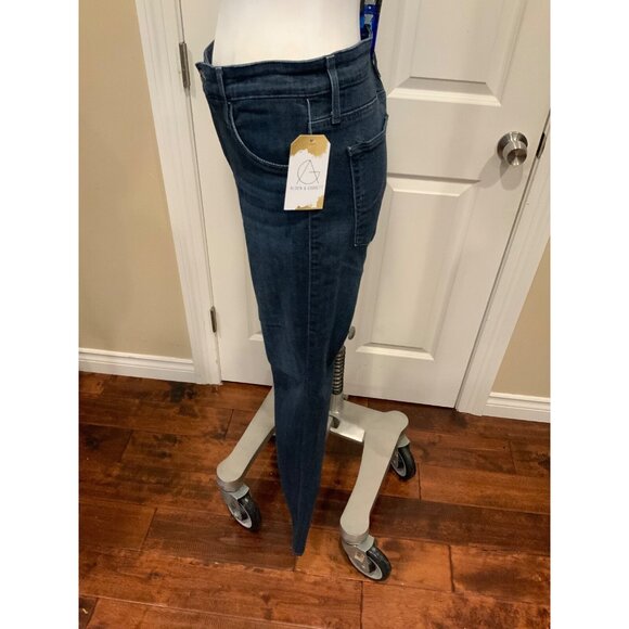 Adriano Goldschmied Dark Wash The Farrah Skinny High-Rise Skinny Blue Jean Sz 30 - Picture 4 of 8